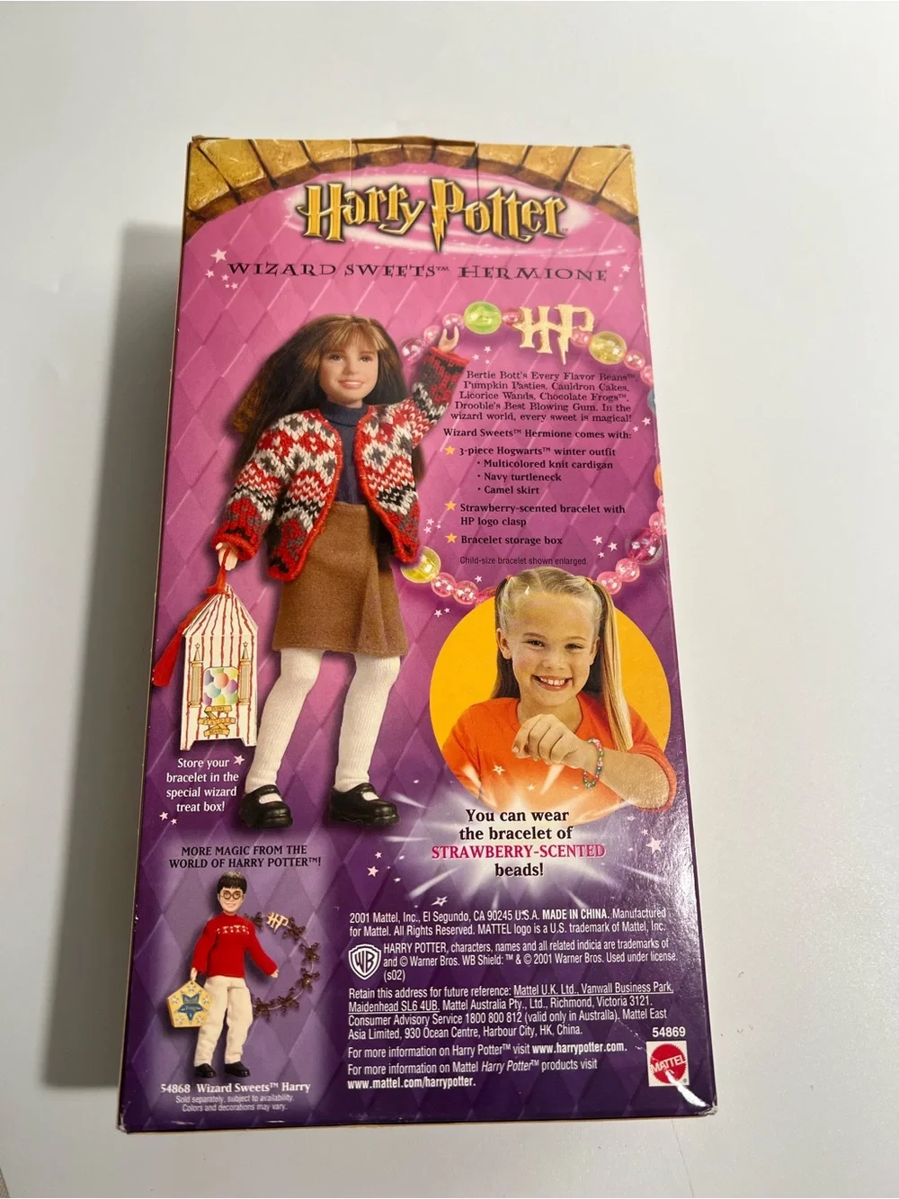 VTG Harry Potter and the Sorcerer’s Stone Wizard Sweets Hermione 8” Doll Mattel